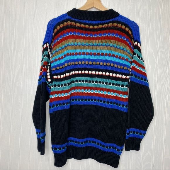 Bramble Lane Multi-Colored Vintage Grandpa Sweater Size Small - Picture 4 of 6
